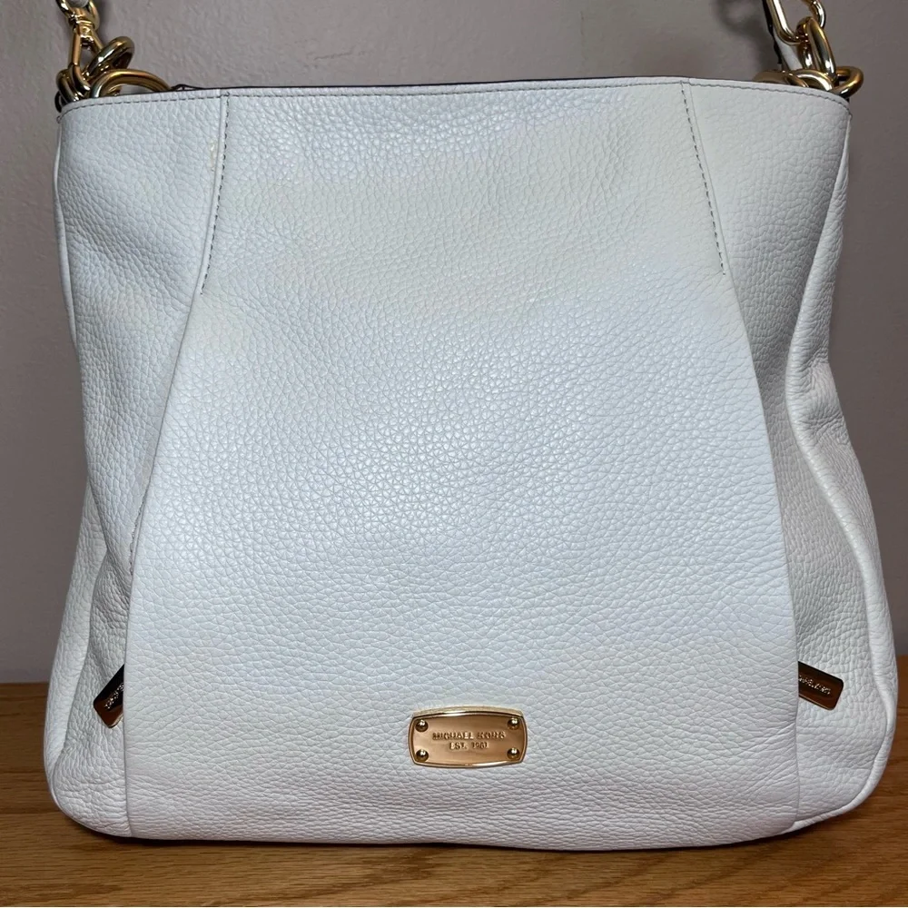 Michael Kors Hallie Large Leather Shoulder Tote/ Hobo Bag - Picture 5 of 15